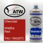 Preview: Chevrolet, Wildfire Red, 74U / WA297C: 400ml Sprühdose, von ATW Autoteile West.